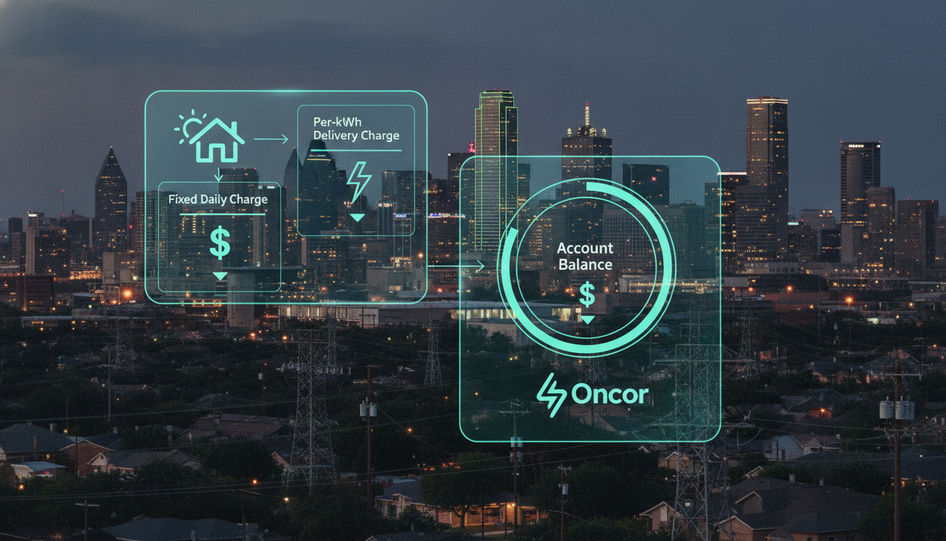 Understanding Your Oncor TDSP Daily Fees Breakdown for Pay As You Go Electricity in DFW